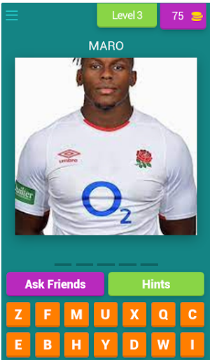 RUGBY PLAYERS QUIZ Screenshot 3