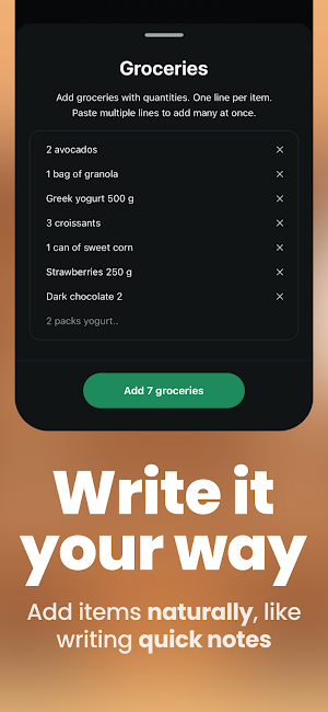 Almost Out: Grocery List Screenshot 1