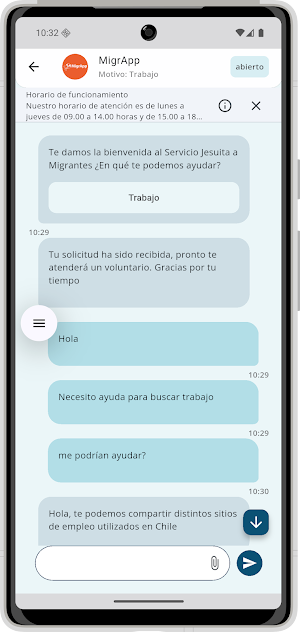 MigrApp Screenshot 2