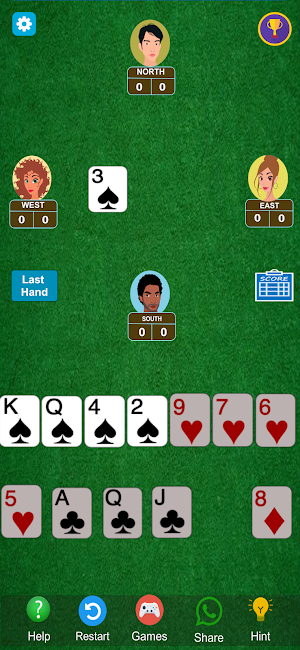 Hearts Card Game Screenshot 0