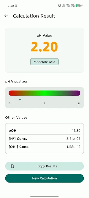 IonDraft: pH Calculator Screenshot 1
