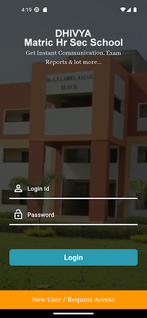 DHIVYA MATRIC HR SEC SCHOOL Screenshot 0