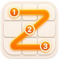 Zip Flow: Number Path Puzzle