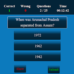 Arunachal Pradesh MCQ Screenshot 2
