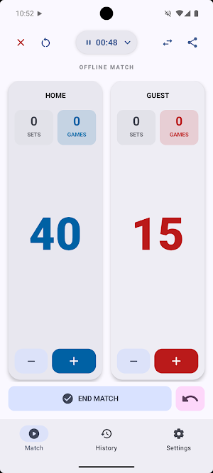 Tennink: Tennis Scoreboard Screenshot 0