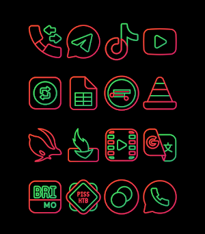 Nambula Watermelon - Lines Icon Pack Screenshot 0