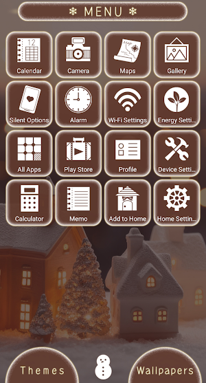 Charming White Xmas Theme Screenshot 1
