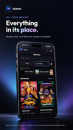 Norva — Mobile Media Player Screenshot 1