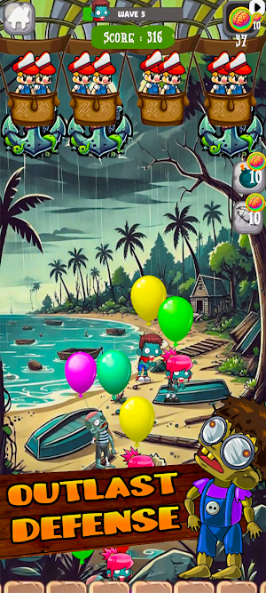 Zombie Balloon Bash: Defense Screenshot 3