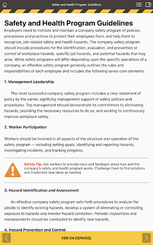 NAHB Job Safety Handbook Screenshot 1