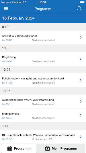 DAN Events - Die Kongress App Screenshot 2
