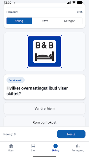 Trafikkskilt Norge Quiz Screenshot 2