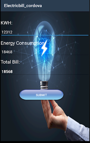 ELECTRICBILL_Cordova Screenshot 1
