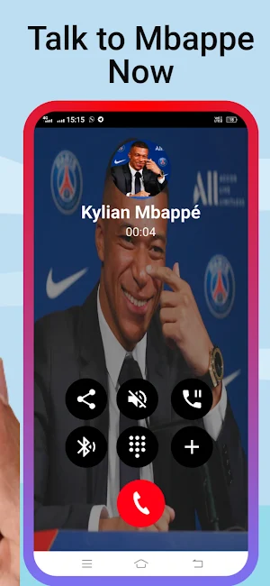 Mbappe Video Call & Chat Screenshot 1