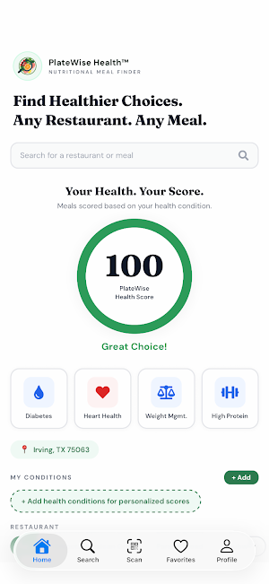 PlateWise Health - Android App Screenshot 3