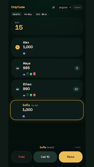 ChipTable - Poker Chip Board Screenshot 1