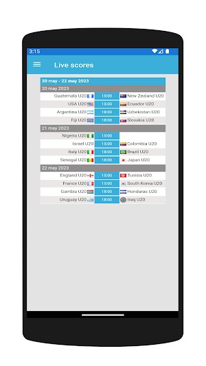 Football Cup U-20 2023 live Screenshot 3