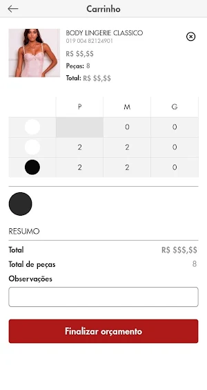 Diamantes Lingerie Consultora Screenshot 3