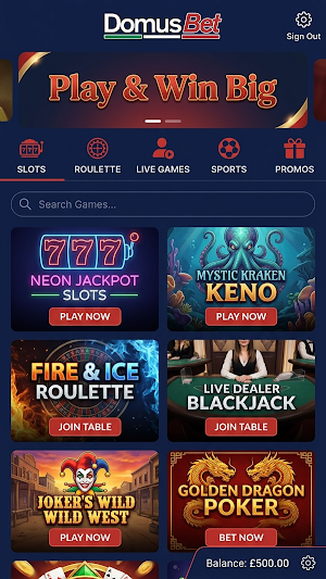DomusBet Screenshot 0