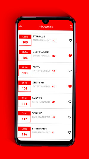 Digital TV Channels and Package Details Screenshot 1
