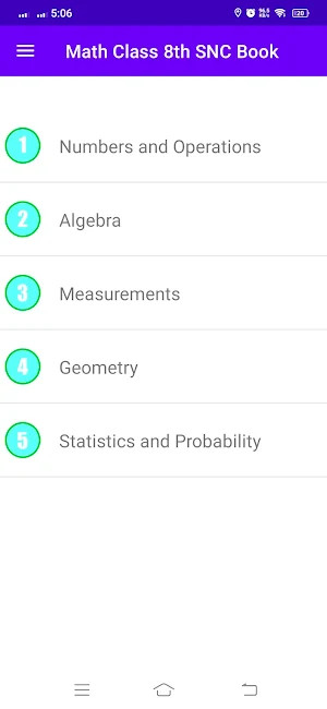 Math 8th SNC Book Screenshot 0