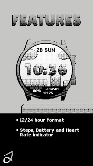 Simple Bits Watch Face Screenshot 1
