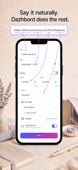 Dazhbord: Family Planner Screenshot 0