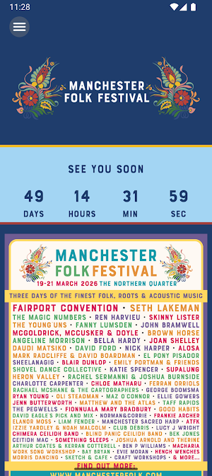 Manchester Folk Festival Screenshot 0