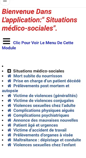Situations Medico-Sociales Screenshot 1