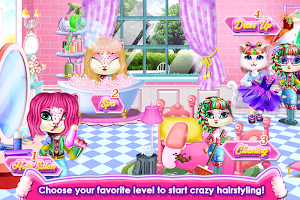 Fluffy Kitty Hair Salon Screenshot 1