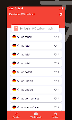 Deutsche Wörterbuch Screenshot 1