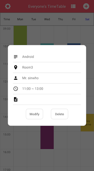 Everyone's TimeTable Screenshot 1