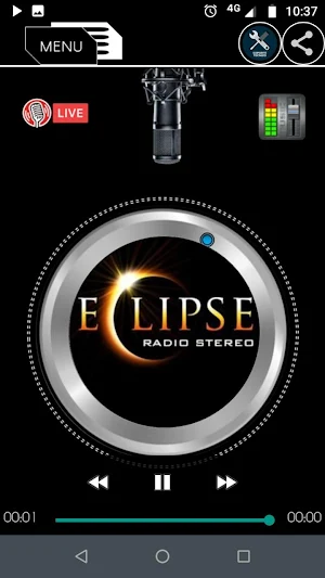 Eclipse Radio Stereo. Screenshot 1