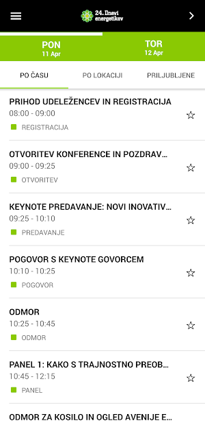 Dnevi energetikov Screenshot 1