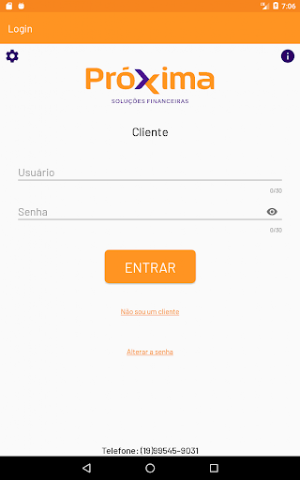 Próxima - Cliente Screenshot 2