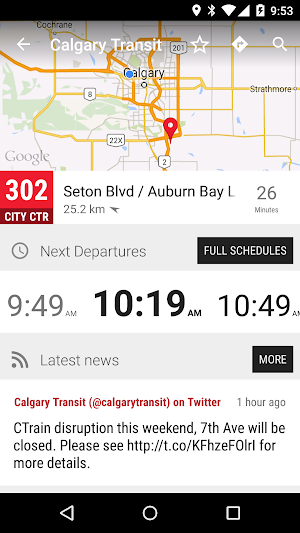 Calgary Transit Bus - MonTransit Screenshot 1