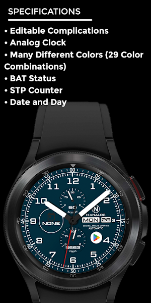 Nighty Analog 02 - watch face Screenshot 3
