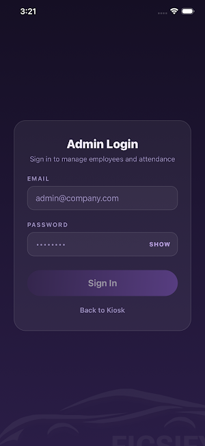 Ficsify Attendence Screenshot 1