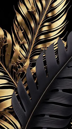 Golden Leaf Wallpaper Screenshot 2
