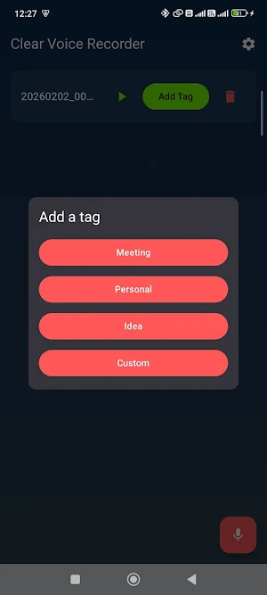 Clear Voice Recorder Screenshot 2