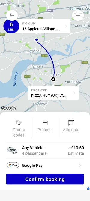 Halton Town Taxis Screenshot 2