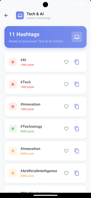 Hashtags AI: Follower Booster Screenshot 2