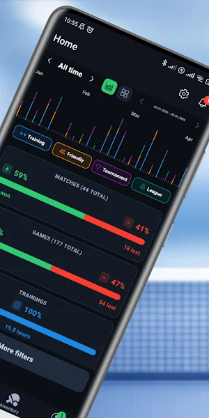 SpinBook - Table Tennis Diary Screenshot 1