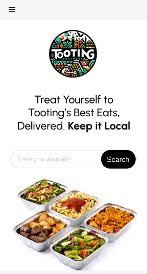 Tooting Delivery: Food & more Screenshot 0