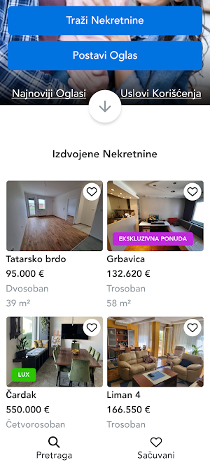 Nekretnine Novi Sad Screenshot 0