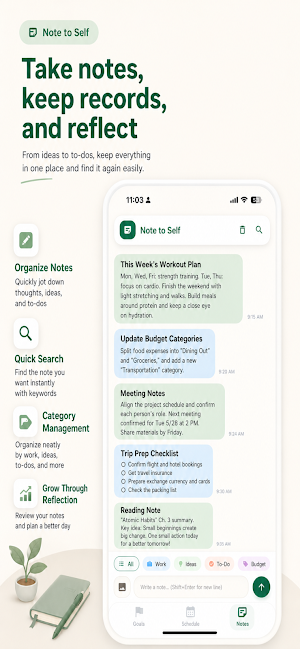 Plantri: Goal-linked Planner Screenshot 2