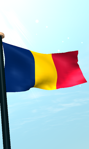 Chad Flag 3D Live Wallpaper Screenshot 3