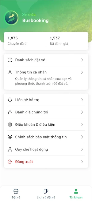 Đặt Vé Xe - Sàn vé xe khách Screenshot 1