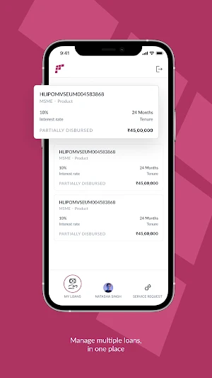 Finova Plus - Customer App Screenshot 1