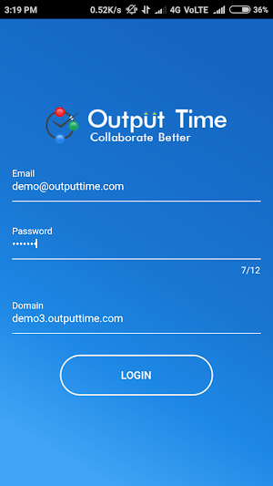 Output Time - Time Tracker Screenshot 1